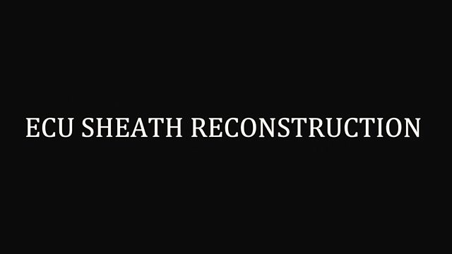 What happens during an ECU sheath reconstruction?